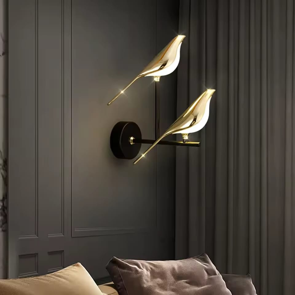 Led Double Sparrow Room Wall Lamp