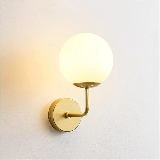Aura Mid-Century Modern Globe Wall Lamp
