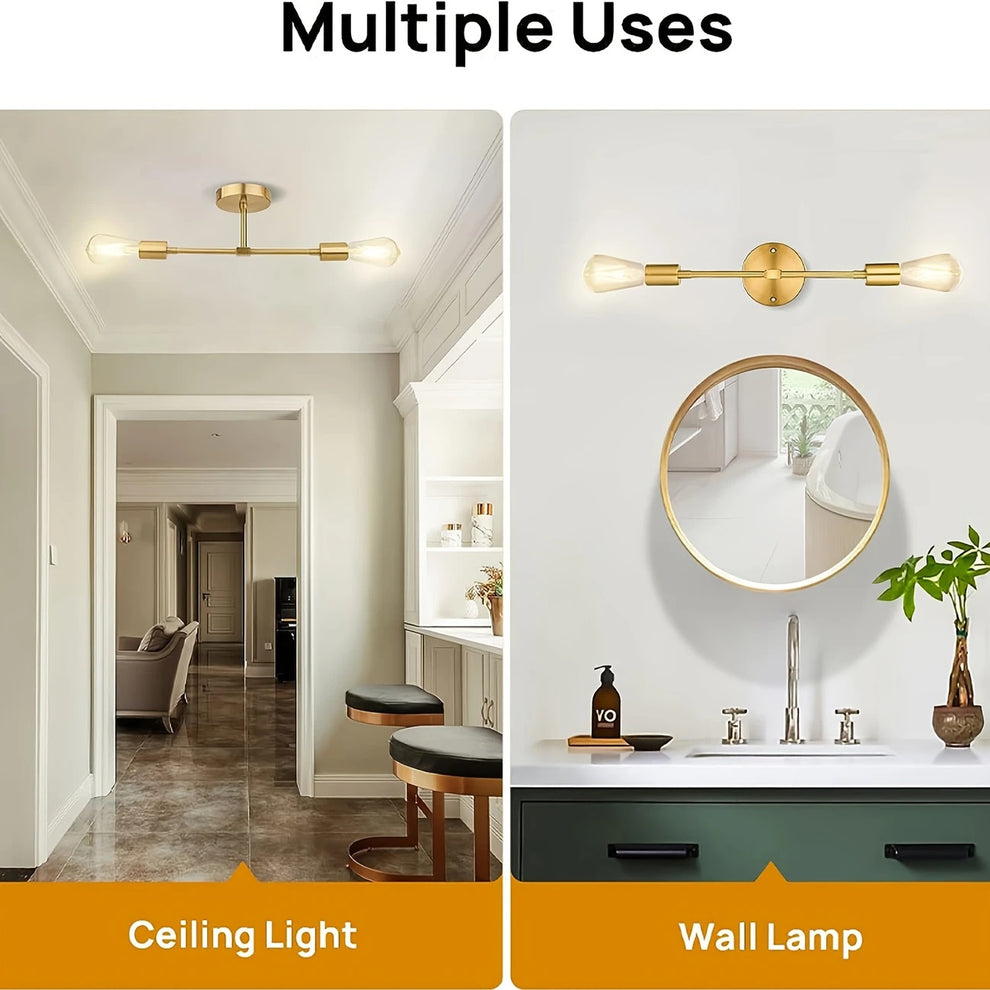 Modern Twin Wall Light