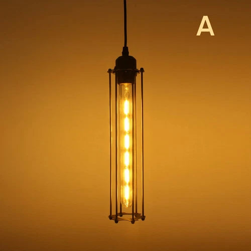 Retro Iron Black Industrial Style Pendant Light