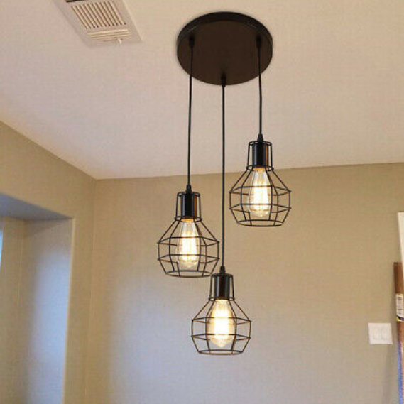 3in1 Nest wire cage Hanging Lamp