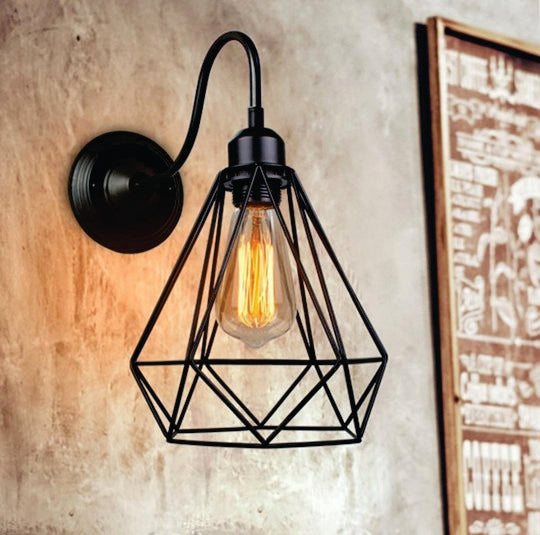 Diamond Shaped Wall Lamp