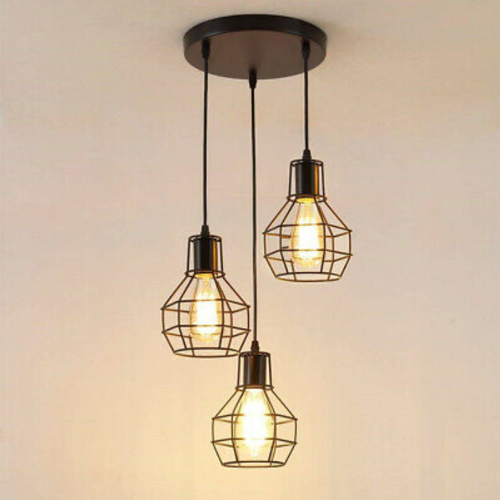 3in1 Nest wire cage Hanging Lamp