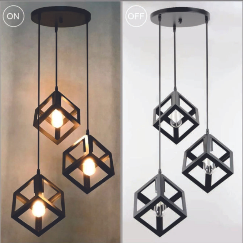 3in1 Square Hanging Lamp