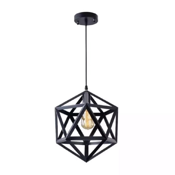 Single Hexagon Hanging Lamp