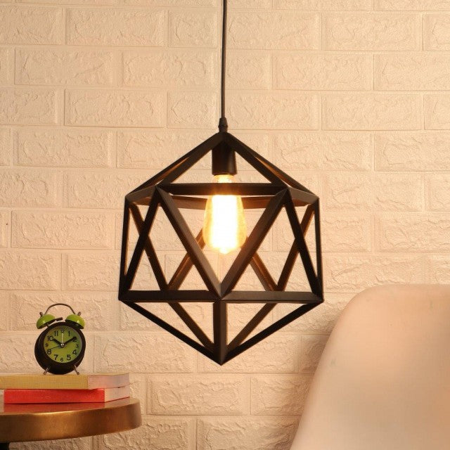 Single Hexagon Hanging Lamp