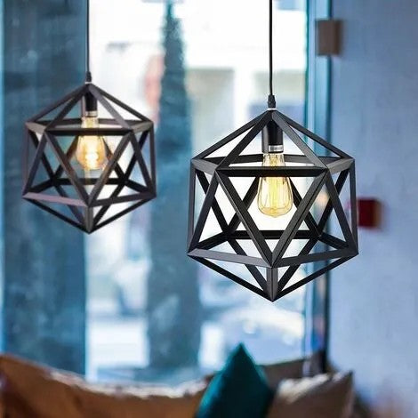 Single Hexagon Hanging Lamp