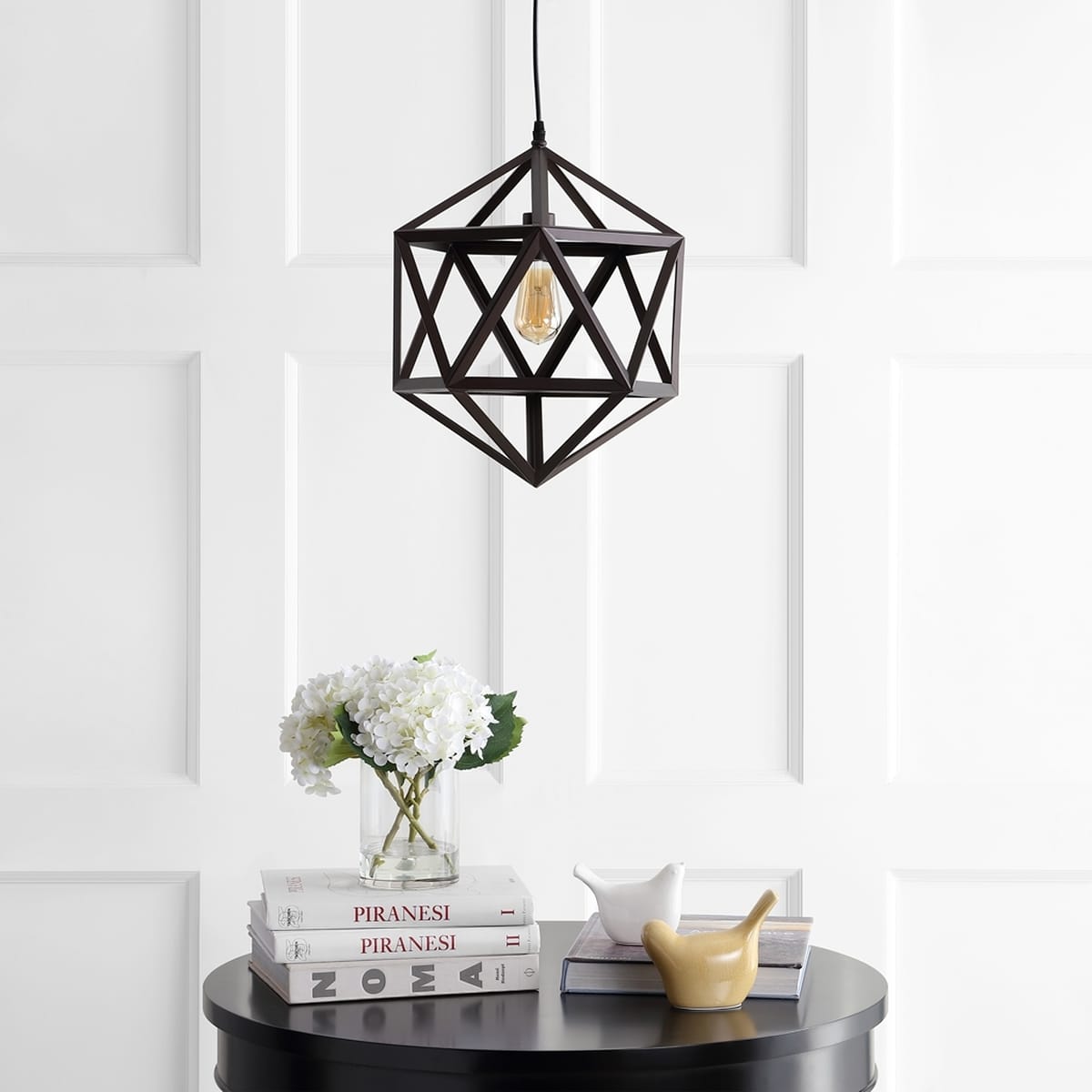 Single Hexagon Hanging Lamp