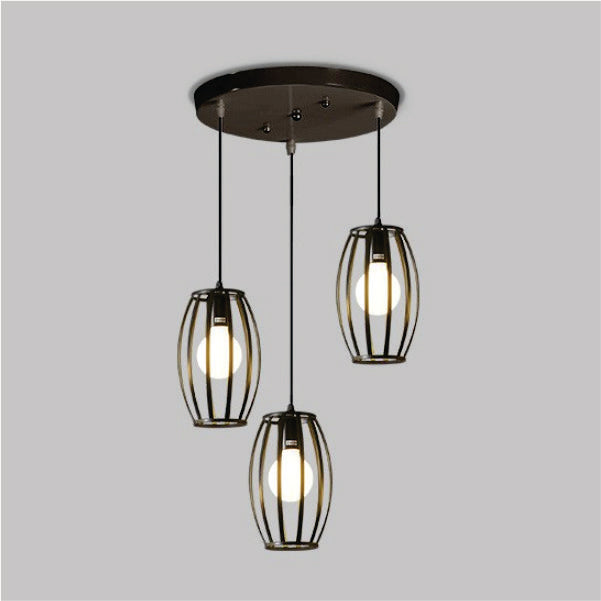 3in1 Drum shaped Hanging Lamp