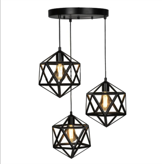 3in1 Hexagon Hanging Lamp