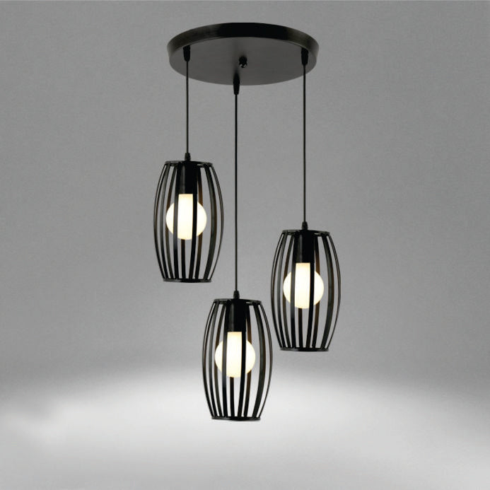 3in1 Drum shaped Hanging Lamp