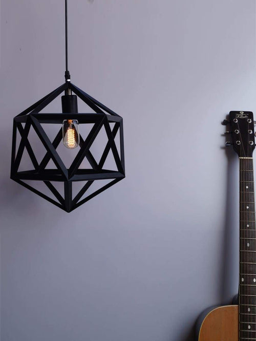 Single Hexagon Hanging Lamp