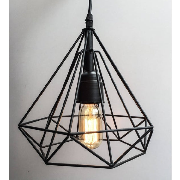 Diamond Shaped Hanging Lamp