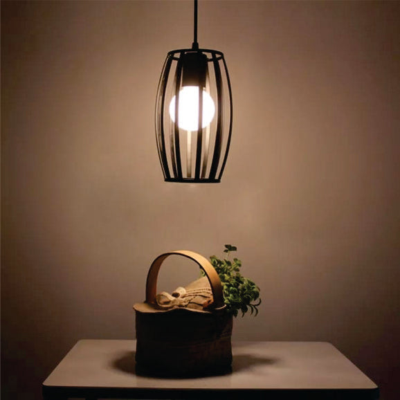 Drum shaped Hanging Lamp