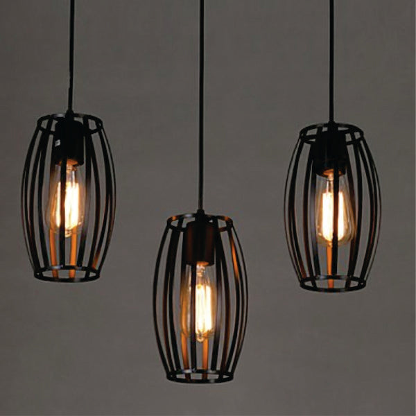 3in1 Drum shaped Hanging Lamp