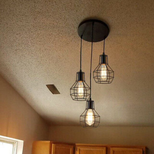 3in1 Nest wire cage Hanging Lamp