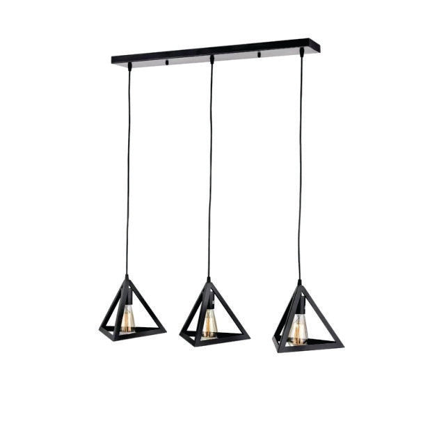 3in1 Triangle Hanging Lamp in Rectangular Base